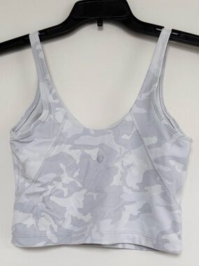 lululemon athletica Light Gray & White Camo Tank Top